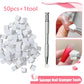 50pcs Sponge Gradient Nail Art Stamper Tools Gel Polish Color Gradient Brush Glitter Powder Dotting Pen For Manicure Tools