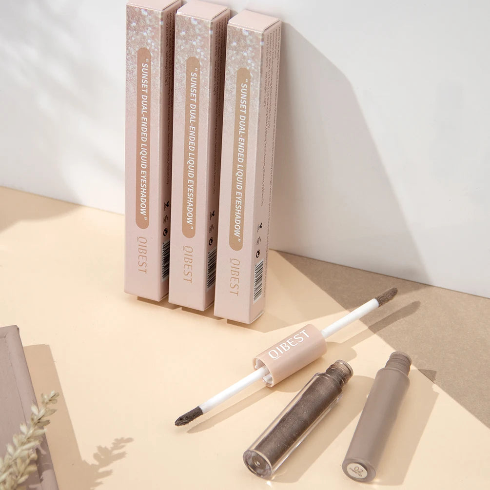 2 In 1 Stick Pearly Matte Eyeshadow Cream Smooth Nude Eye Makeup Liquid Contour Shadow Stick Waterproof Shimmer High Light Pen