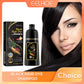 EELHOE Black Hair Dye Shampoo 3 in 1 Growth Clean Hair Darkening Deep Nourishing Black Hair Dye Shampoo Natural Organic Herbal