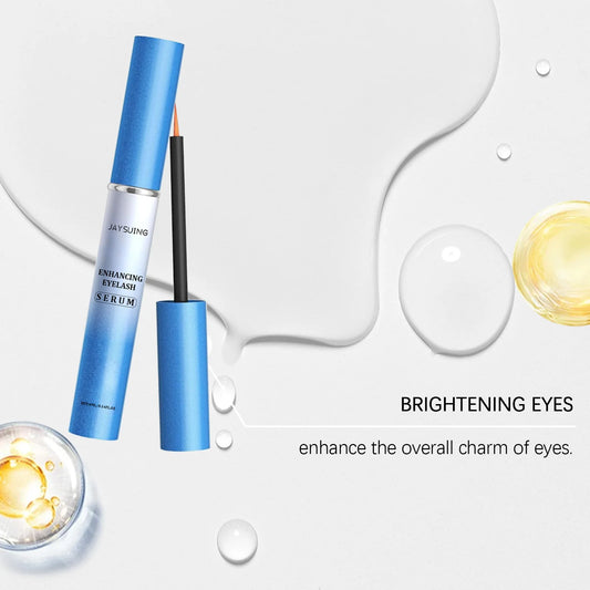 Jaysuing 4ml Eyelash Growth Serum Natural Boost Thicken Curly Eyelashes Eyebrow Lengthening Fuller Makeup Lash Enhancing Serum