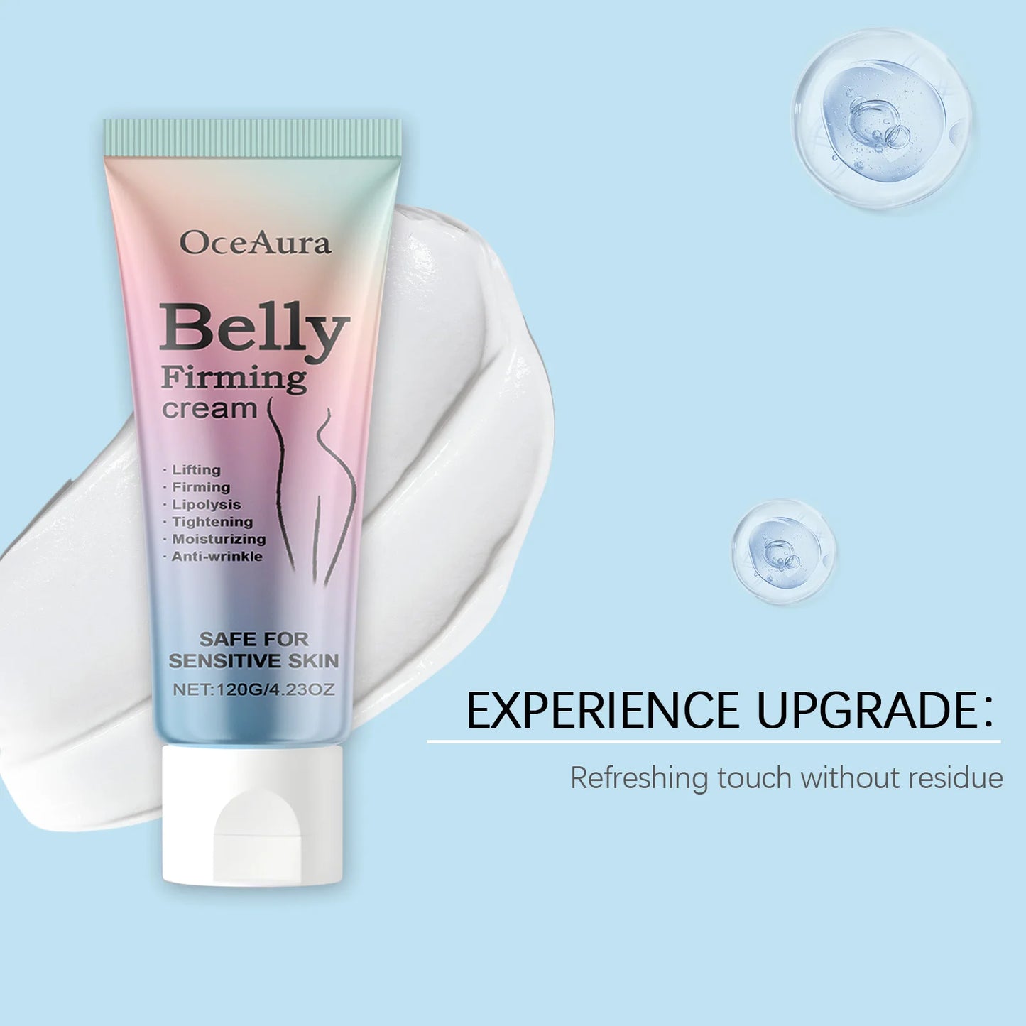 Oceaura 120g Firming Belly Cream Fat Burning Improve Sagging Skin Tighten Abdomen Slimming Lose Weight Abdominal Shaping Cream