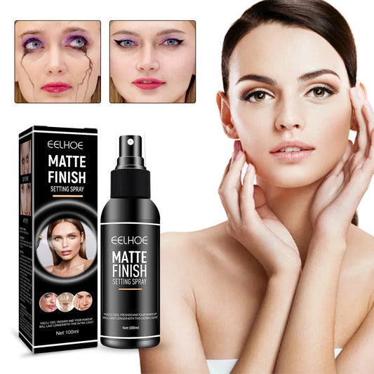 EELHOE Matte Makeup Setting Spray Oil Control Long-lasting Waterproof Refreshing Non-sticky Lock Matte Finish Setting Spray