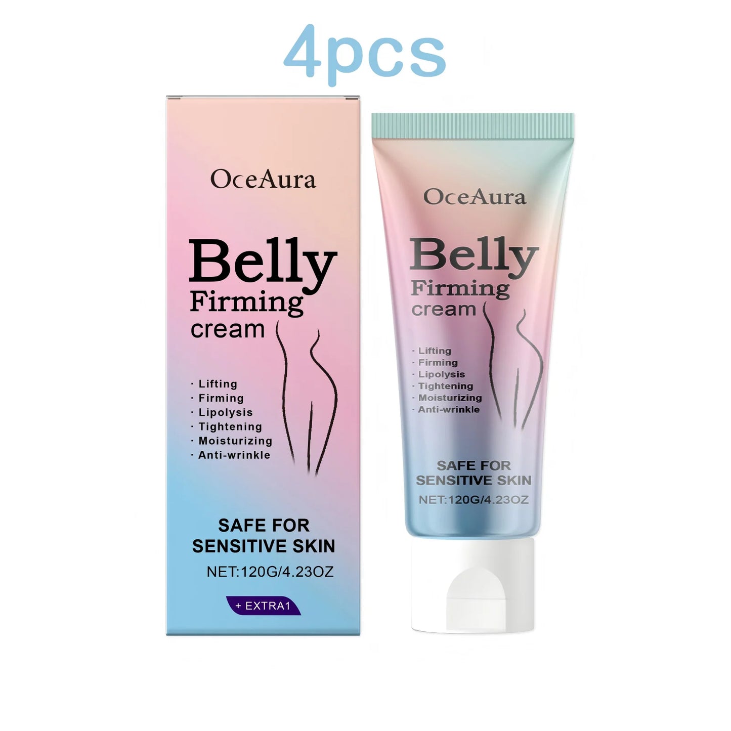 Oceaura 120g Firming Belly Cream Fat Burning Improve Sagging Skin Tighten Abdomen Slimming Lose Weight Abdominal Shaping Cream
