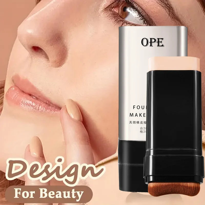 2-in-1 Foundation Stick - All-in-one coverage, waterproof and long-lasting, natural finish, suitable for all skin tones.