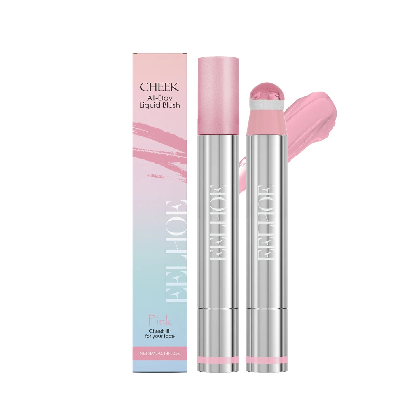 3 Colors Spin Brush Liquid Blush and Lip Gloss Moisturizing Matte Brightening Contour Highlighter Long-wearing Non-fading Makeup