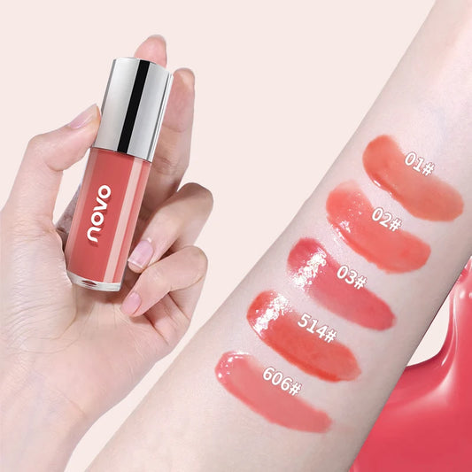 Mirror Glossy Lip Gloss Moisturizing And Long-Lasting Non-Stick Cup Lipstick, Rich Color, Blush, Brightening And Plumping,