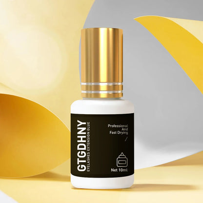 GTGDHNY 10ml Eyelash Glue 1 Seconds Fast Drying Eyelashes Extension Glue Pro Lashes Glue Black Adhesive Retention Long Last