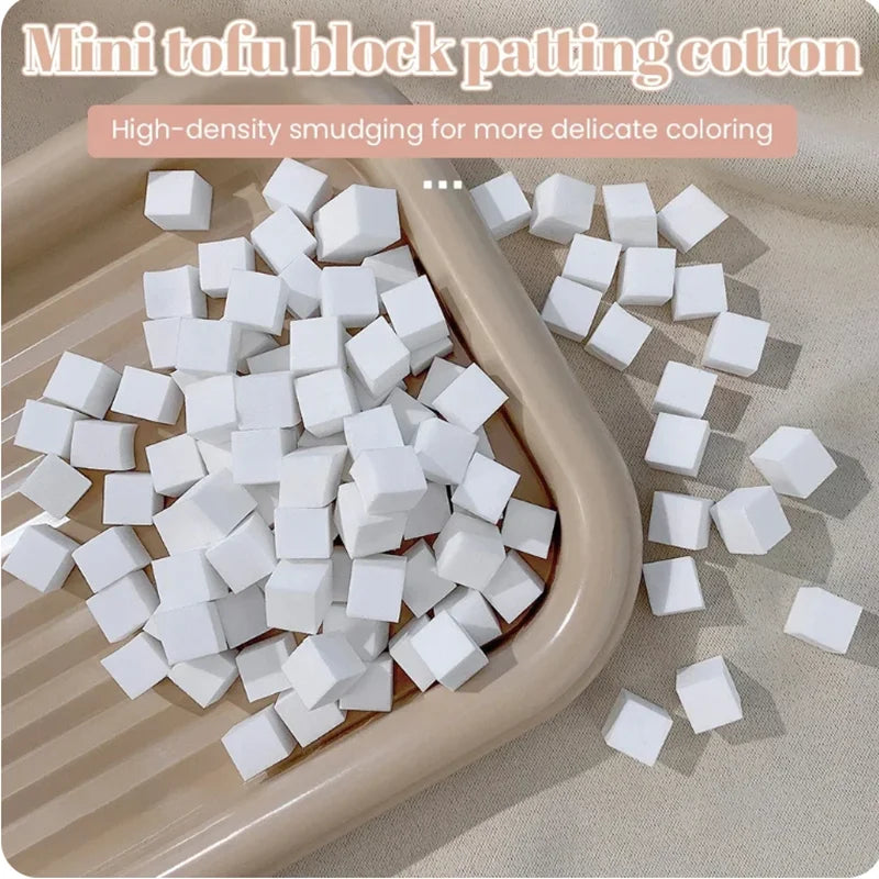 50pcs Sponge Gradient Nail Art Stamper Tools Gel Polish Color Gradient Brush Glitter Powder Dotting Pen For Manicure Tools