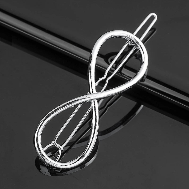 New Fashion Metal Love Heart Hair Clip Elegant Pearl Round Barrette for Women Girls Sweet Hairpins Barrettes Hair Accessories