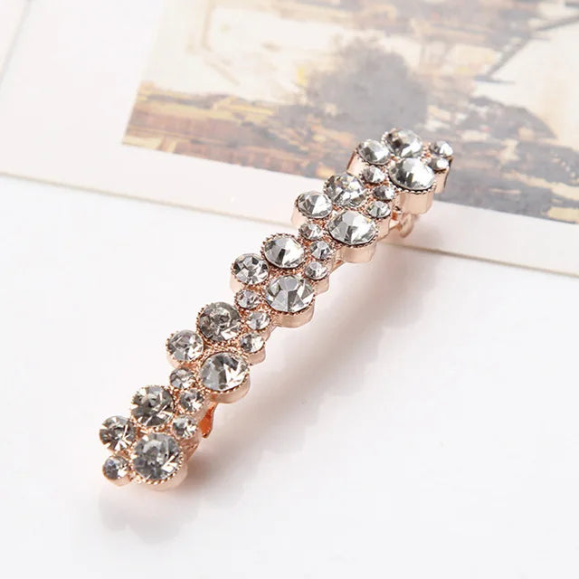 Korean Crystal Pearl Spring Hair Clips Pins for Women Girls Elegant Barrettes Hairpins Hairgrips Headwear Hair Accessories
