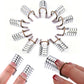 10Pcs Reusable Aluminum Nail Extension Pallets Tips Forms Nail Art Extension Sticker Builder Form Guide Stencil Manicure Tools