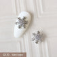 10pcs 3D Alloy Christmas Tree Bells Nail Art Zircon Pearl Metal Manicure Nails Accessories DIY Nail Decorations Supplies Charms