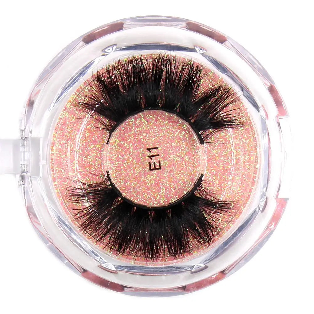 AMAOLASH Eyelashes Mink Lashes High Volume Thick False Eyelashes 3D Eyelash Extension Dramatic Soft Long Lasting Eye Lashes E01