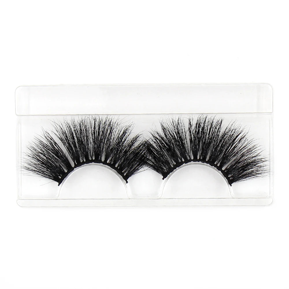 LEHUAMAO Eyelashes 3D Lashes 25mm Mink False Eyelashe Fluffy Soft Eyelash Dramatic Makeup Lashes Mink 3D Lash Natural Long G05