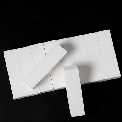 10Pcs White Buffing Sanding Files Block Pedicure Manicure Polisher Nail Art Buffer Polishing Tools