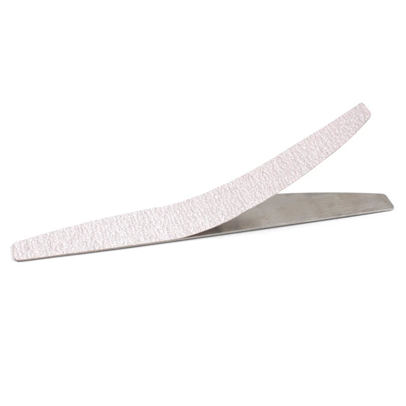 100Pcs Replacement  SandPaper Nail File With Metal Handle Removable  Buffer 100/180 Double-sided Strips Manicure Nail Art Files