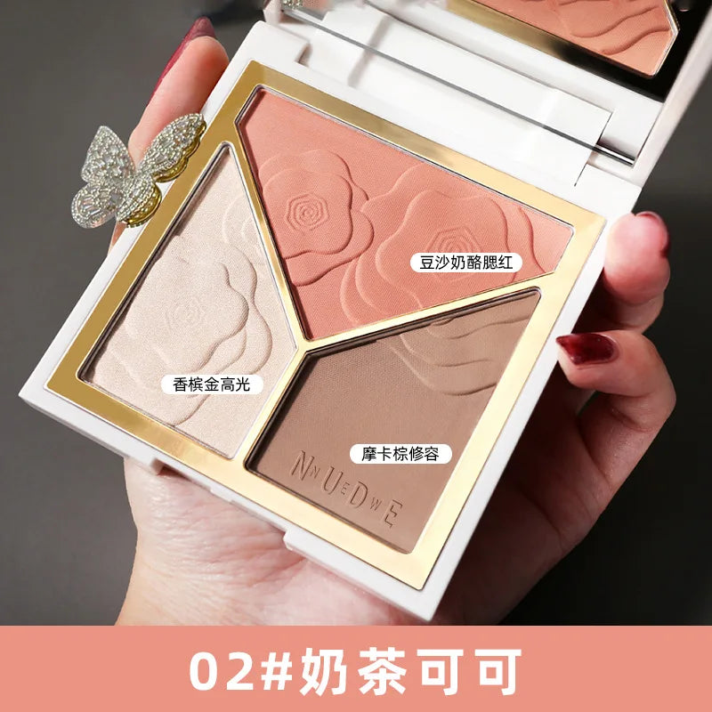 NEW 3D Bronzer Highlighter For Face Makeup Stick Cream Texture Contour iluminador Makeup Highlighter Bronzer