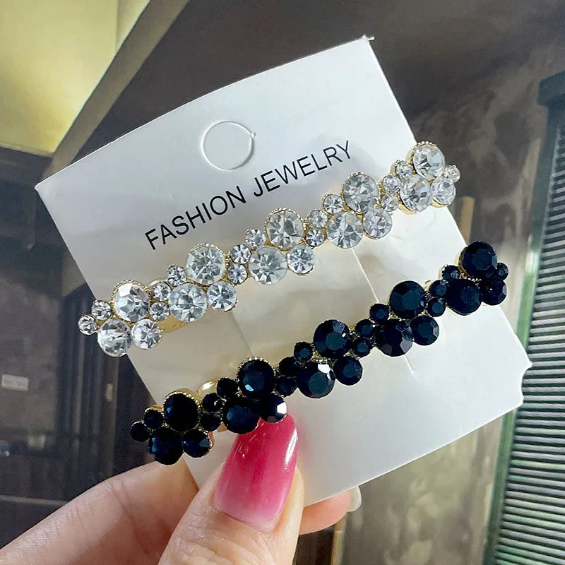 Korean Crystal Pearl Spring Hair Clips Pins for Women Girls Elegant Barrettes Hairpins Hairgrips Headwear Hair Accessories