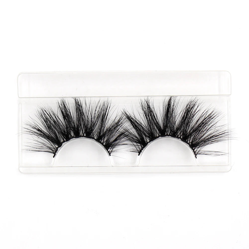 LEHUAMAO Eyelashes 3D Lashes 25mm Mink False Eyelashe Fluffy Soft Eyelash Dramatic Makeup Lashes Mink 3D Lash Natural Long G05