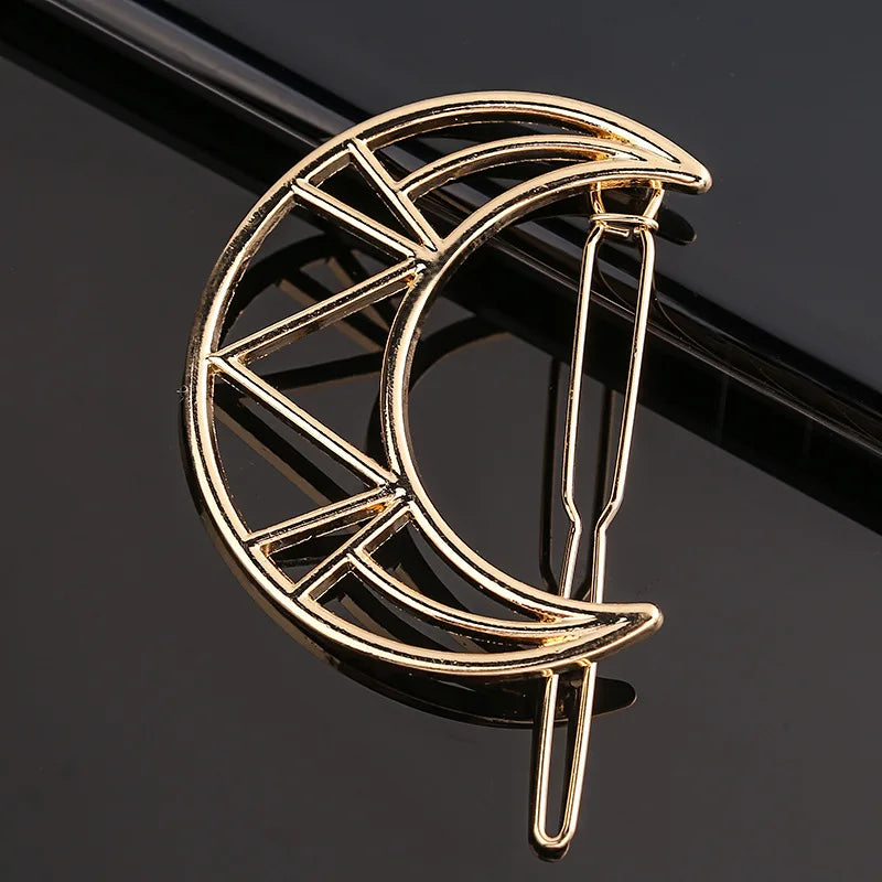 New Fashion Metal Love Heart Hair Clip Elegant Pearl Round Barrette for Women Girls Sweet Hairpins Barrettes Hair Accessories