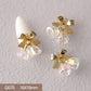 10pcs 3D Alloy Christmas Tree Bells Nail Art Zircon Pearl Metal Manicure Nails Accessories DIY Nail Decorations Supplies Charms
