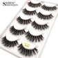5/3pairs makeup eyelashes soft fluffy lashes false eyelashes dramatic 3d mink lashes lash extension make up 3d cilios faux cils