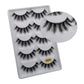 5/3pairs makeup eyelashes soft fluffy lashes false eyelashes dramatic 3d mink lashes lash extension make up 3d cilios faux cils