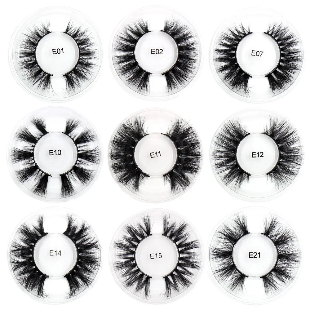 AMAOLASH Eyelashes Mink Lashes High Volume Thick False Eyelashes 3D Eyelash Extension Dramatic Soft Long Lasting Eye Lashes E01