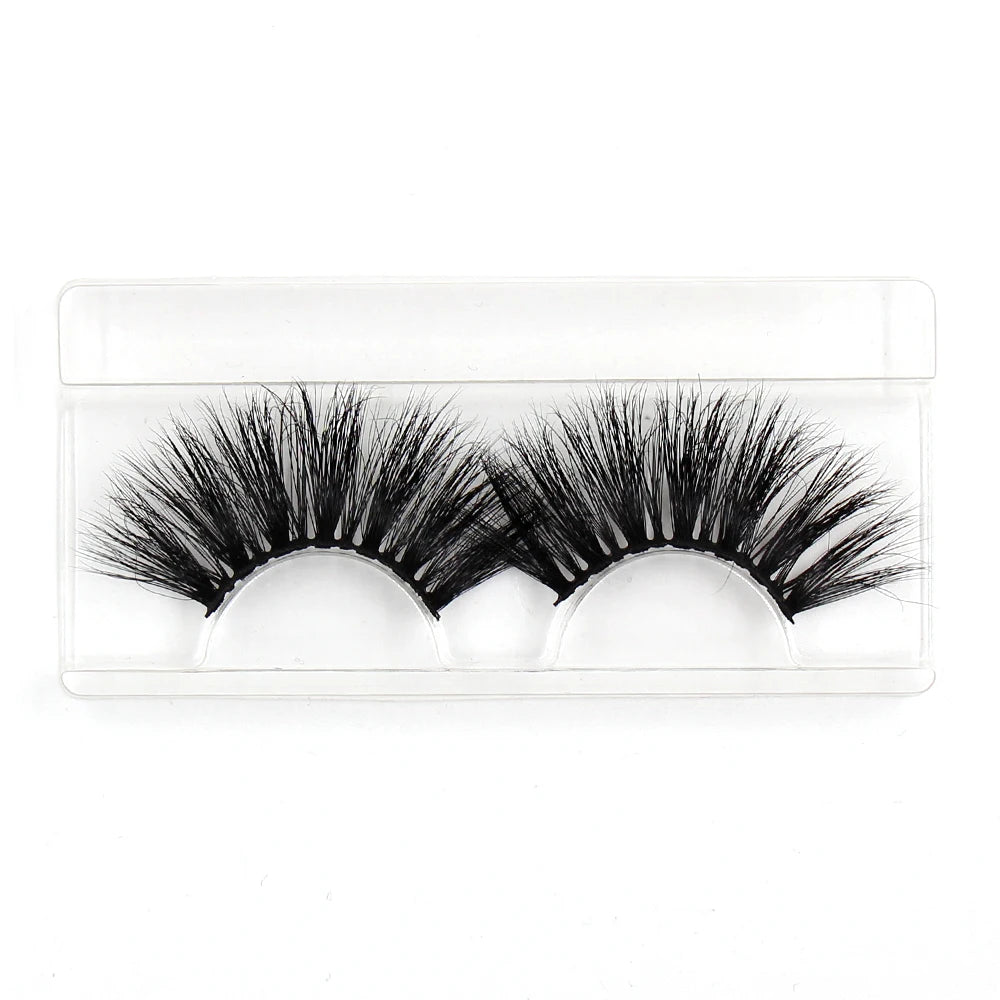 LEHUAMAO Eyelashes 3D Lashes 25mm Mink False Eyelashe Fluffy Soft Eyelash Dramatic Makeup Lashes Mink 3D Lash Natural Long G05
