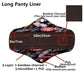 【Sigzagor】5+1 Set Long Panty Liners Cloth Menstrual Pads  RANDOM Prints Bamboo Charcoal Sanitary Washable Reusable Light Flow