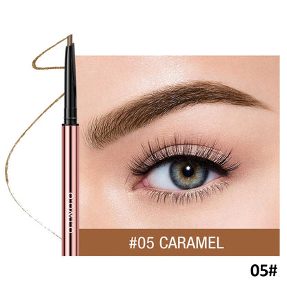 O.TWO.O 6 Colors Ultra Fine Waterproof Natural Long Lasting Paint Tattoo Eyebrow Black Brown Eyebrow Pencil With Brush Makeup