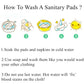 10pcs Organic Bamboo Charcoal Washable Hygiene Menstrual Pads Heavy Flow Sanitary Pads Lady Cloth Pad Reusable Pads