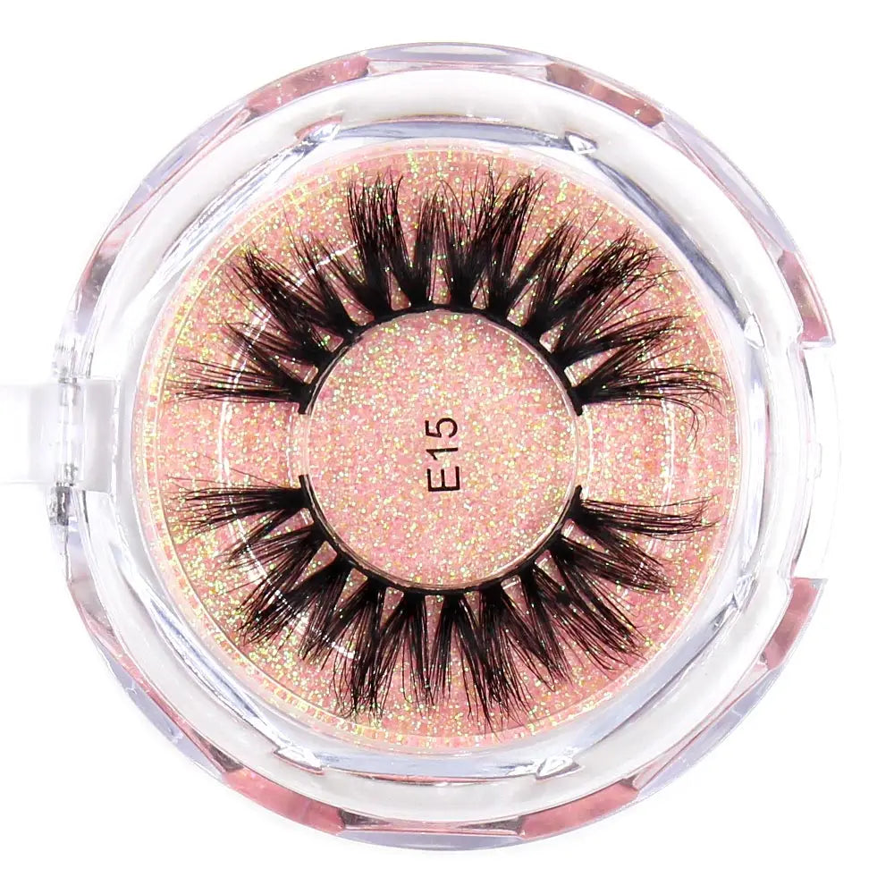 AMAOLASH Eyelashes Mink Lashes High Volume Thick False Eyelashes 3D Eyelash Extension Dramatic Soft Long Lasting Eye Lashes E01