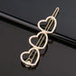 New Fashion Metal Love Heart Hair Clip Elegant Pearl Round Barrette for Women Girls Sweet Hairpins Barrettes Hair Accessories