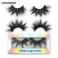 LEHUAMAO Eyelashes 3D Lashes 25mm Mink False Eyelashe Fluffy Soft Eyelash Dramatic Makeup Lashes Mink 3D Lash Natural Long G05