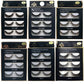 SHIDISHANGPIN 3 Pairs 29 Styles 3D Faux Mink Hair Soft False Eyelashes Fluffy Wispy Thick Lashes Handmade Lash Eye Makeup Tools