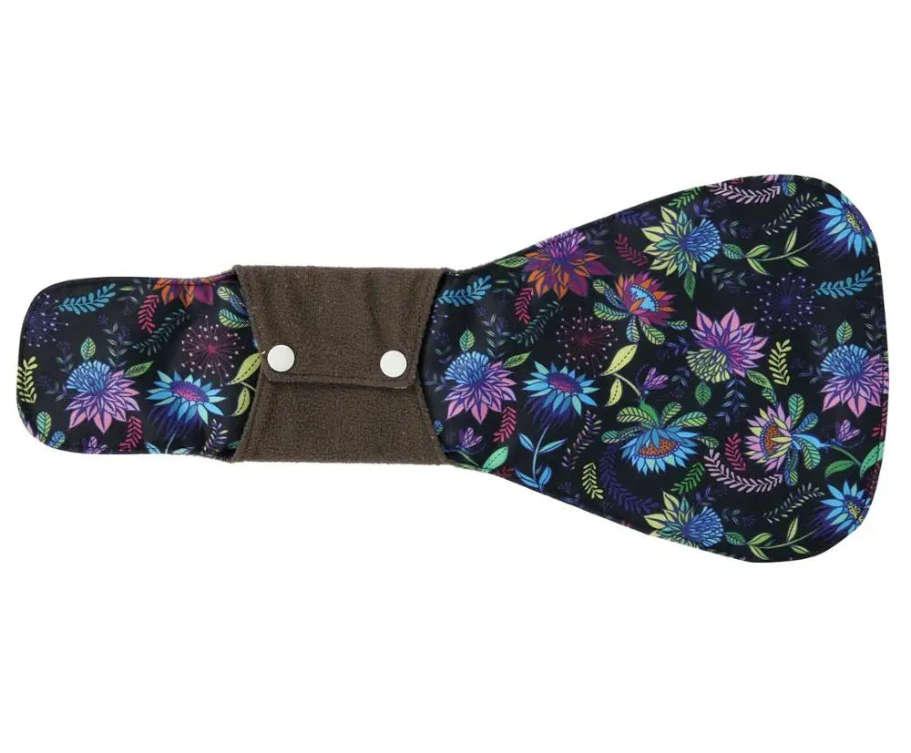 [Sigzagor]1 XXL Cloth Menstrual Pad Sanitary Bamboo Charcoal Reusable Overnight Post Partum 16in