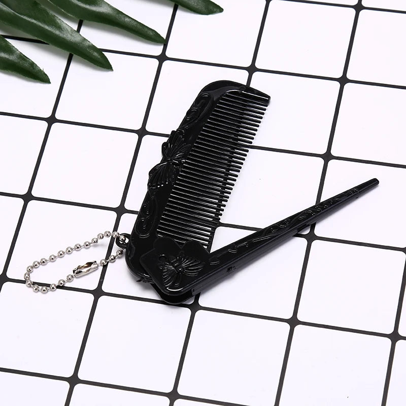 Foldable Massage Hair Comb Anti-Static Styling Kits Portable Folding Hair Combs Hairdressing Tools Travel Hair Comb Brush