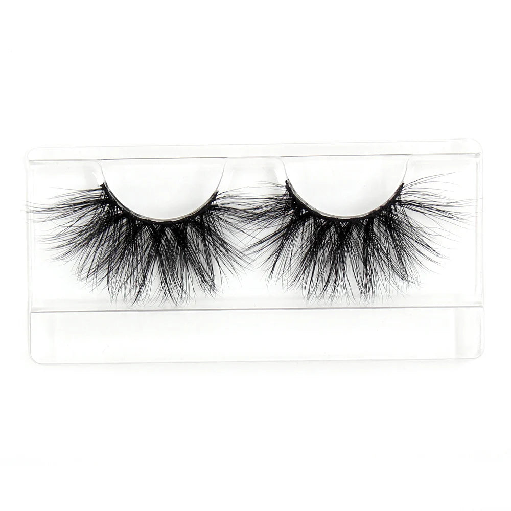 AMAOLASH Mink Eyelashes 25mm Lashes Fluffy Long Lasting 3D Mink Lashes Cruelty Free Eye Lashes Natural False Eyelashes Makeup