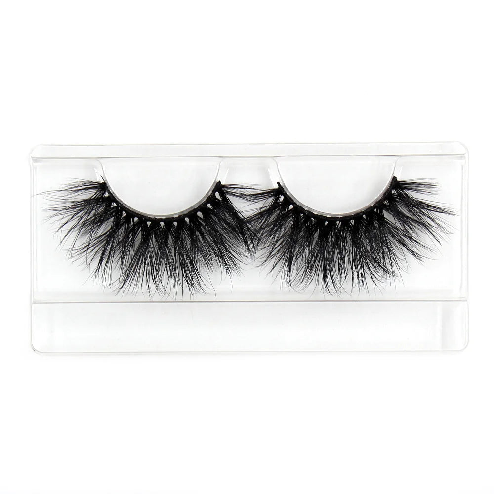 AMAOLASH 25mm Eyelashes 5D Mink Lashes Thick Crisscross False Eyelashes Fluffy Dramatic Eyelashes Makeup Soft Lashes 38 Styles