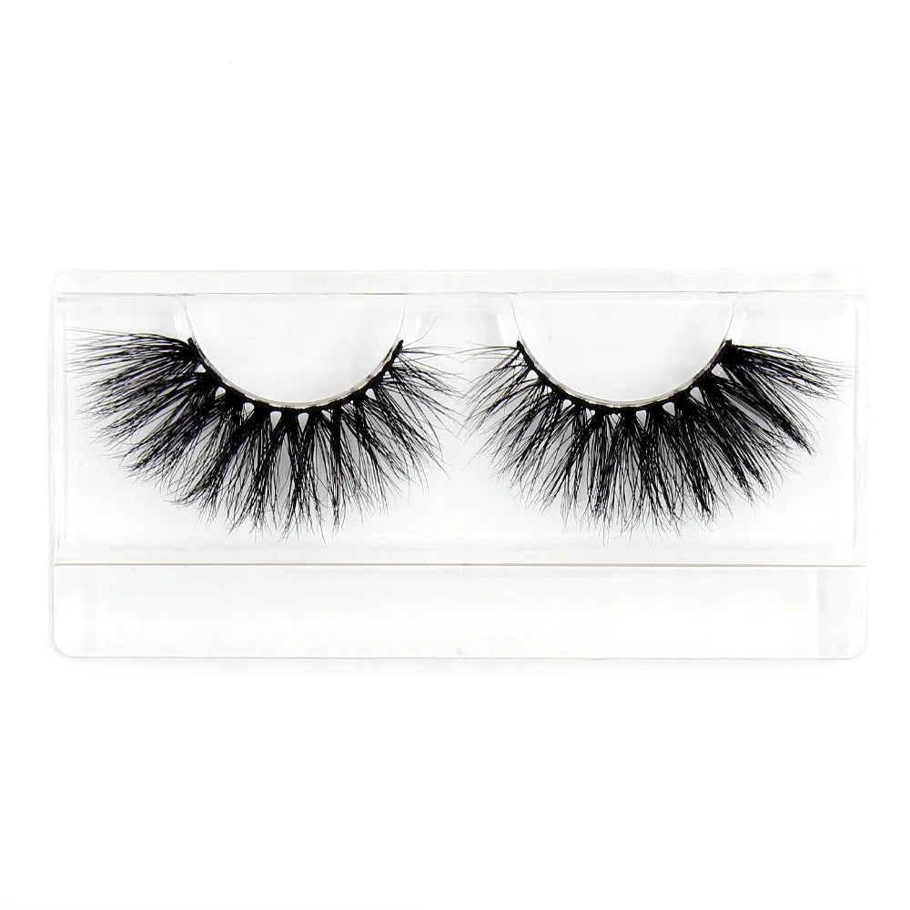 AMAOLASH 25mm Eyelashes 5D Mink Lashes Thick Crisscross False Eyelashes Fluffy Dramatic Eyelashes Makeup Soft Lashes 38 Styles