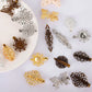 New Arrival 1PC Hollow Iron Sheet Metal Flower Butterfly Torus DIY Jewelry Hairpin Duck Tongue Hair Clip Girl Hair Accessories