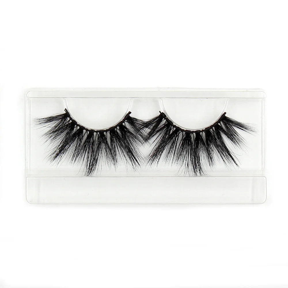 AMAOLASH 25mm Eyelashes 5D Mink Lashes Thick Crisscross False Eyelashes Fluffy Dramatic Eyelashes Makeup Soft Lashes 38 Styles