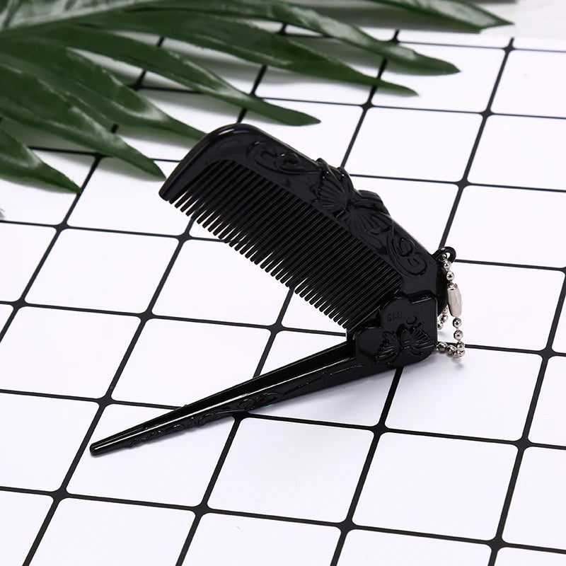 Foldable Massage Hair Comb Anti-Static Styling Kits Portable Folding Hair Combs Hairdressing Tools Travel Hair Comb Brush