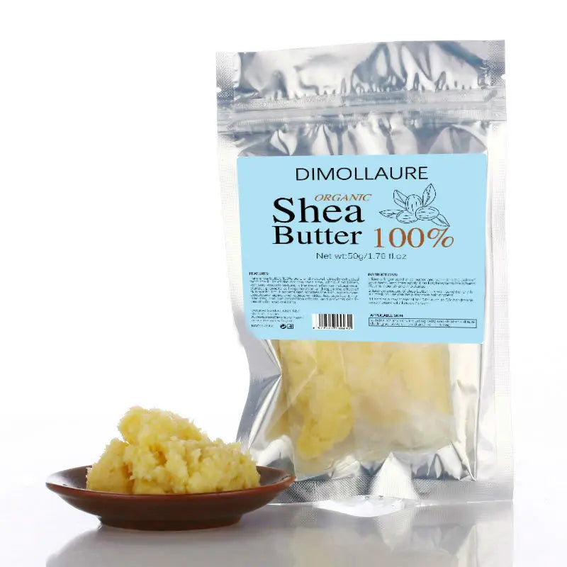 Dimollaure 50g Natural Organic Unrefined Shea Butter Oil Skin Care Body Oil Moisturizing Nourishing Body Massage Cosmetics Oil
