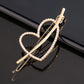 New Fashion Metal Love Heart Hair Clip Elegant Pearl Round Barrette for Women Girls Sweet Hairpins Barrettes Hair Accessories