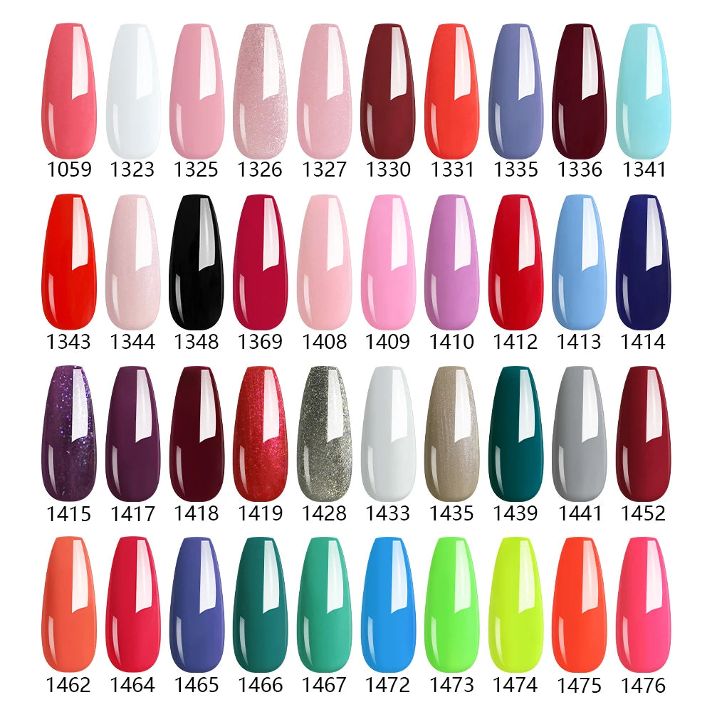 Clou Beaute 8ml Gel Polish Colorful Glitter UV Nail Gel Vernis Semi Permanent Glass Bottle Blue Green White Soak Off Gel Nail