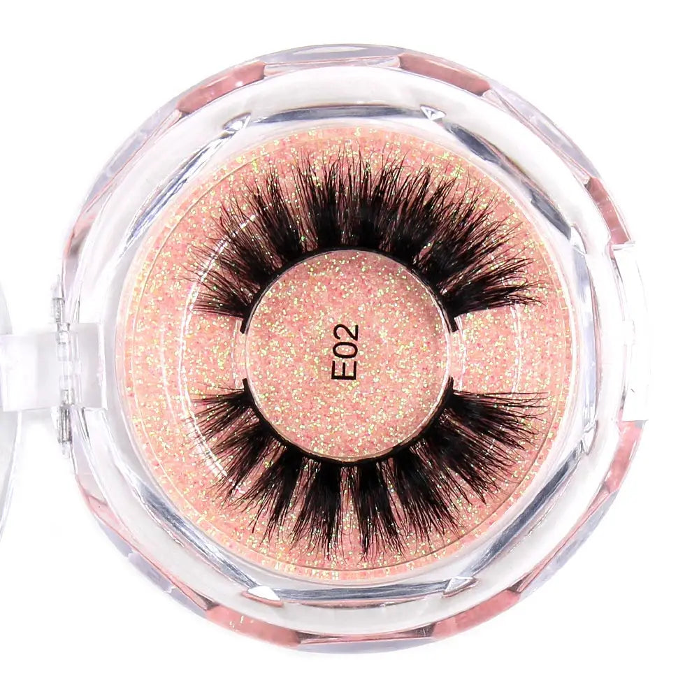 AMAOLASH Eyelashes Mink Lashes High Volume Thick False Eyelashes 3D Eyelash Extension Dramatic Soft Long Lasting Eye Lashes E01