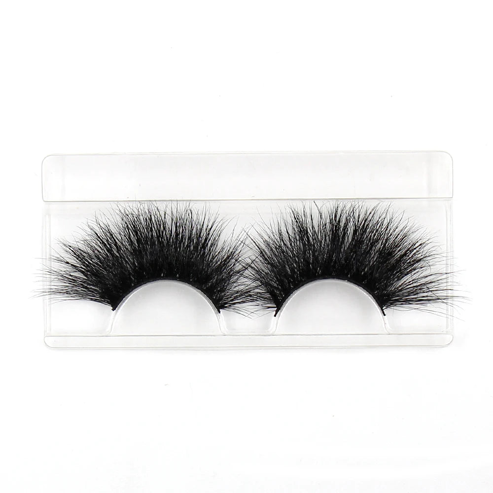 LEHUAMAO Eyelashes 3D Lashes 25mm Mink False Eyelashe Fluffy Soft Eyelash Dramatic Makeup Lashes Mink 3D Lash Natural Long G05