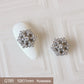 10pcs 3D Alloy Christmas Tree Bells Nail Art Zircon Pearl Metal Manicure Nails Accessories DIY Nail Decorations Supplies Charms